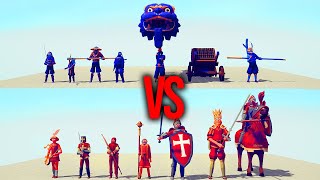 DYNASTY Team vs MEDIEVAL Team #19 | TABS - Totally Accurate Battle Simulator