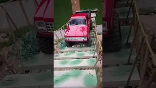 Summer RC Crawling at the Hanging Bridges#rc #crawler #traxass#yikong#offroad #rockcrawler#toys