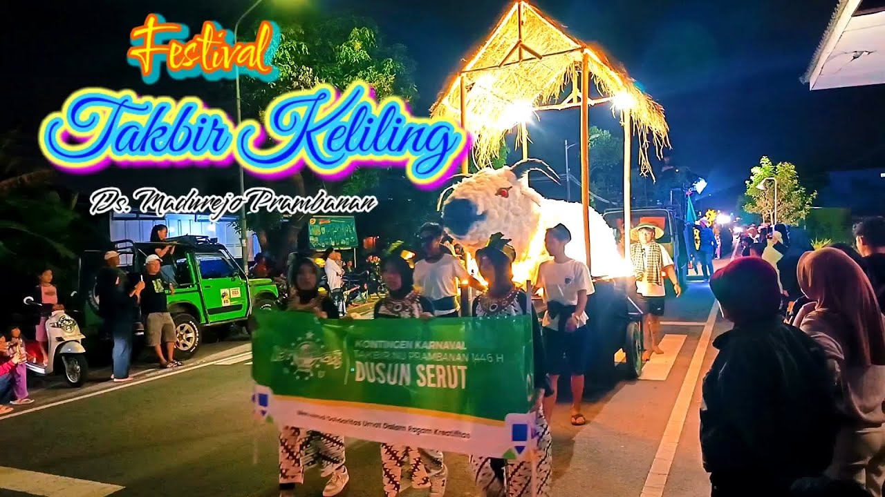 KARNAVAL GEMA TAKBIR KELILING Madurejo,Prambanan,Sleman #sjrcf11s4kpro #takbirkeliling #alamdesa