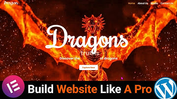 Build This EPIC Dragon Website in WordPress Step By Step Elementor Tutorial