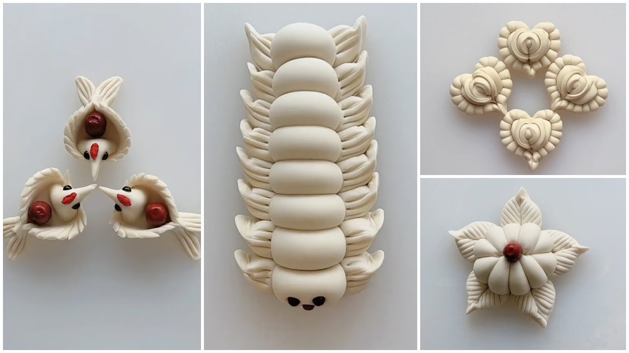 Cute Dough Figures You Can Make Yourself | Bird & Flower dough ideas