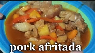 Pork Afritada Gwapahon Version Simot Lahat Rushell Gwapahon Vlogg
