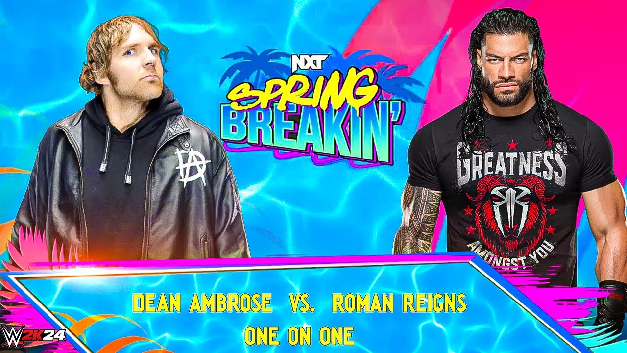 Дин Амброуз против Романа Рейнса – «Безумный Фриндж» против «Вождя племени» | Полный матч WWE 2K24