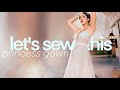 I MADE A 2 IN 1 PRINCESS GOWN PART II - THISISKACHI DIY