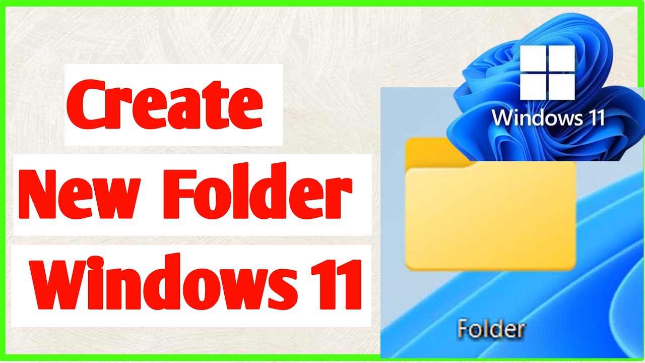 how to create a new folder in laptop (pc computer on windows 11 ...