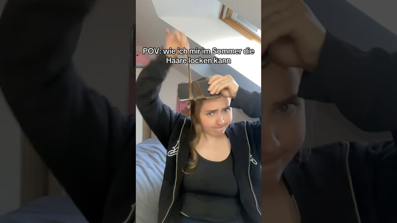 HAARE LOCKEN mit dem HANDY?!🫪😭 #shortvideo #funny #lustig #comedy #couple #reagieren #humor