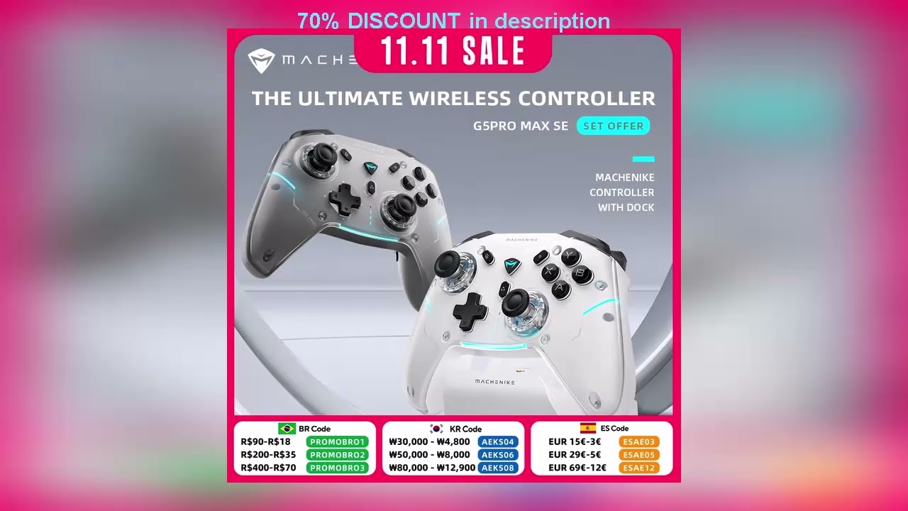 A must-have product! MACHENIKE G5Pro Max SE Gaming Controller Charging Dock Optional Hall Effect J