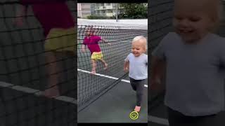 Kids are laughing together. Baby smile sound! #shorts