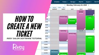 Salon Software Creating Tickets Tutorial - Rosy Salon Software screenshot 5