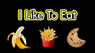 "I Like To Eat" - the food song! Kids Music and Book Adapted for CVI and Low Vision