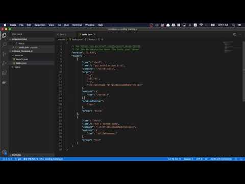 [코딩트레이닝 C] 맥에서 VS Code 이용해 C 언어 프로젝트 만들기 - How to write code with visual studio code in mac osx!