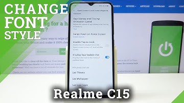 How to Change Font Style in Realme C15 - Pick Text Style