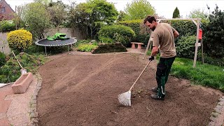 Removing the old and laying a new Lawn from the turf