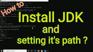 How to install JDK & setting it's path | In Hindi