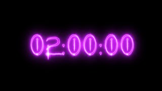 Purple neon vampire timer 2 hours (countdown)