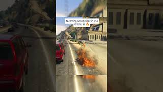 Riding through GTA like Ghost Rider 💀🏍️ #gtaviral #gtaonline #ghostridergta #ghostrider #gta5 screenshot 4