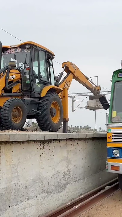 JCB 3DX Railway Platform Working video #shorts