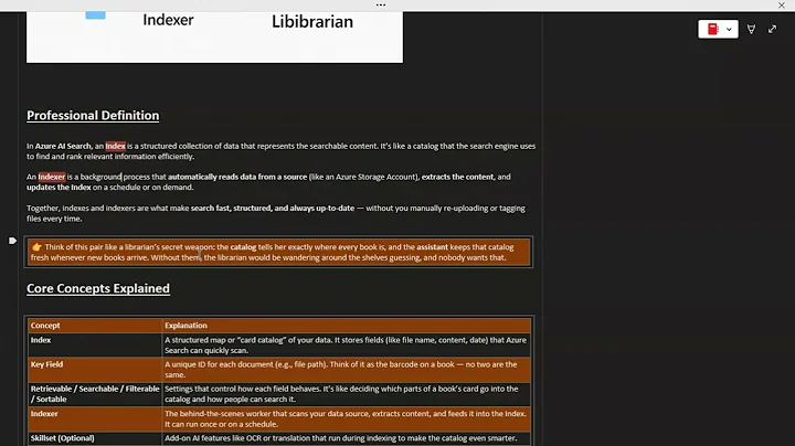 INDEXES & INDEXERS – THE CATALOG & ASSISTANT