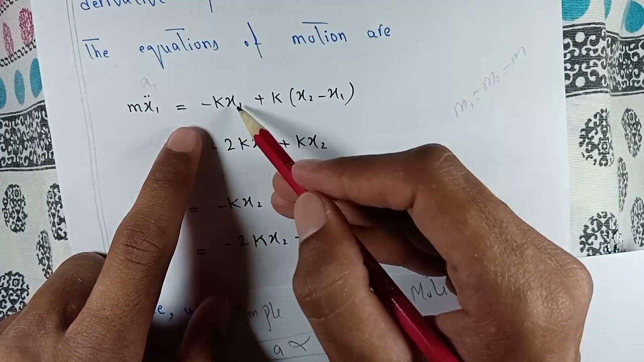 Coupled Oscillation with Two Masses Easy Method to UnderStand Lec 12(C) Urdu \ Hindi