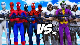 TEAM SPIDER-MAN VS TEAM JOKER - EPIC BATTLE