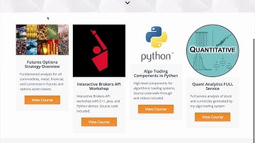 Overview walkthrough of Quant Courses and Analytics Service