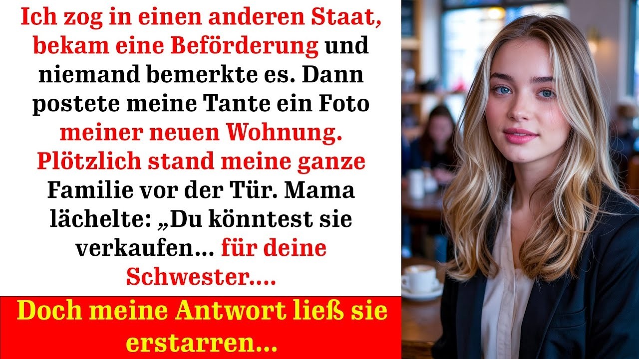 Nach zwei Jahren Funkstille stand meine Familie plötzlich vor meiner Tür in Denver. Kein Anruf, keine Nachricht, nichts – bis meine Tante ein Foto meiner neuen Wohnung postete. Dann klingelte das...