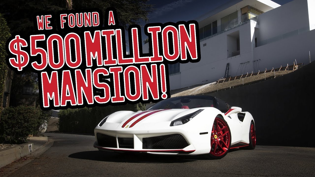 ⁣A tour of Beverly Hills in my Ferrari 488 Spider, we found a $500 million mansion!