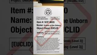 LEAKED FOOTAGE of SCP -9020 - Echoes of the Unborn | SCP SERIES X ARCHIVES #scp #scpfoundation
