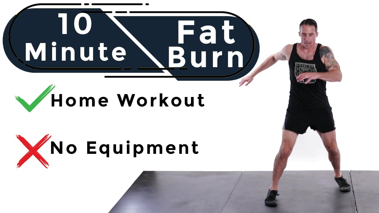 LivingFit Presents 10 Minute Fat Burn Home Workout with No Equipment ...