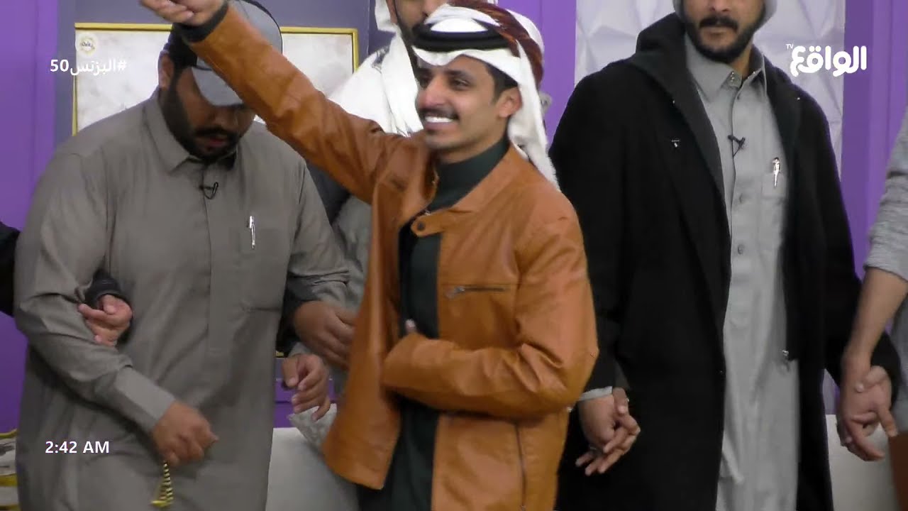 لعب المتسابقين على شيلة دام عزك ياوطنا #البزنس50