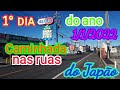Primeiro dia do ano no Japão 1/1/2022-Caminhada nas ruas do Japão 2022