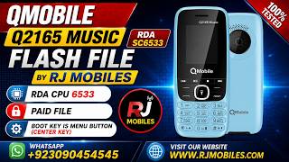 QMobile Q2165 Music RDA CPU SC6533 Flash File & Boot Key By RJ MOBILES
