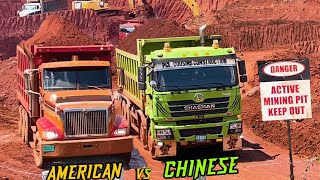 American Heavy Haulers vs Chinese Trucks: Bauxite Mining Challenge EP.1