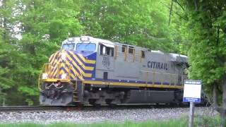 CSX Q193 Leading with CREX 1519 in Maple View NY...5-17-2017