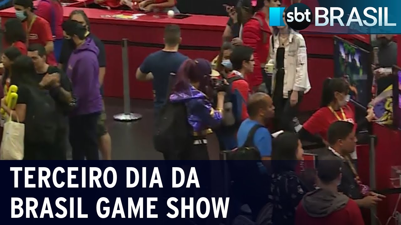 Público encara filas para experimentar novidades da Brasil Game Show | SBT Brasil (08/10/22)