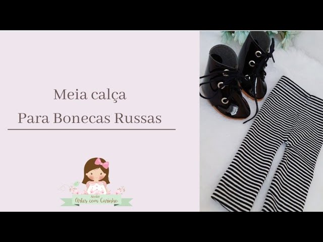 molde calça boneca Russa - Artes com Carinho