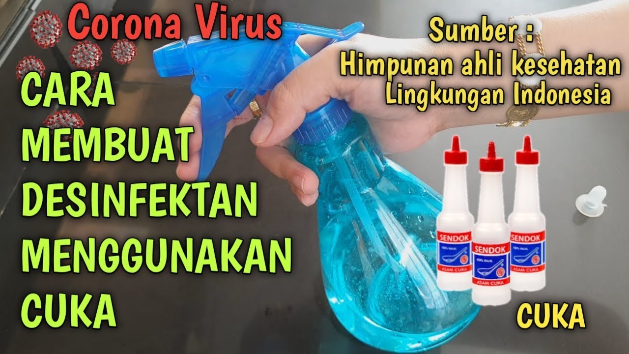  CARA MEMBUAT DESINFEKTAN  ALAMI TANPA ALKOHOL YouTube