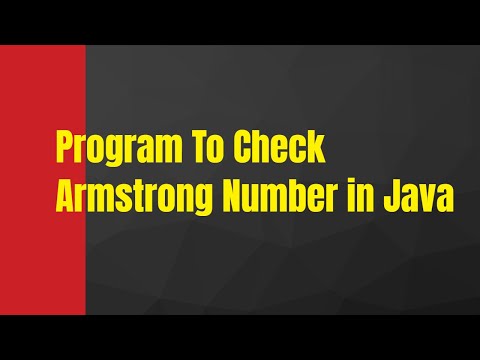 Program To Check Armstrong Number in Java