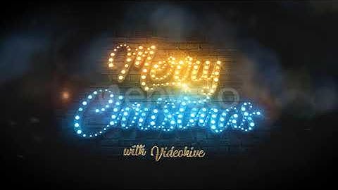 Merry Christmas Light Bulbs Intro Adobe after effect templates Free Download 2021 (Free Music)