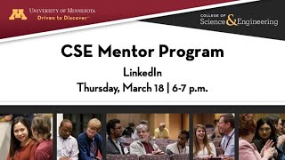 CSE Mentor Program Monthly Pairs Event: LinkedIn
