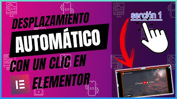Desplazar con un clic a una sección automáticamente en Elementor - WordPress - Páginas Web
