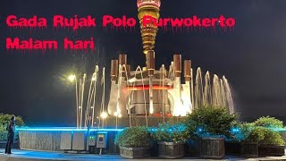 Suasan jalanan malam hari Underpass Jensoed Purwokerto