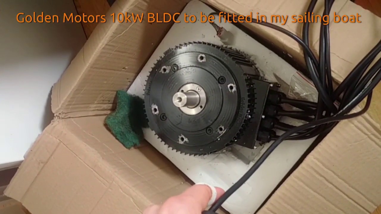 Golden Motors 10kW BLDC home test YouTube