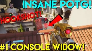 INSANE HOOKSHOT POTG! GLEEVAC TEACHES YOU! #1 (Overwatch Gameplay Commentary Tips Console PS4)