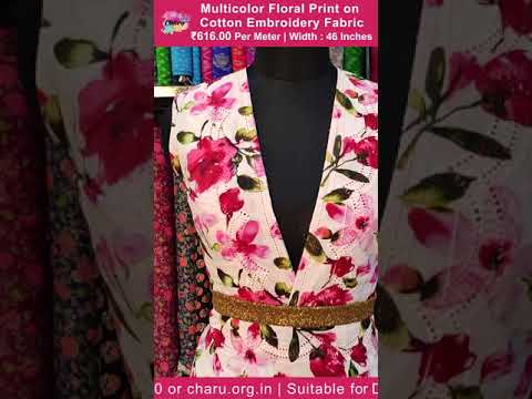 Best Summer Season Fabric | Cotton Embroidery Draping Fabric |