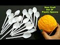 Amazing Craft Idea Out Of Waste Disposable Plastic Spoon and Wool | Home Decor Idea
