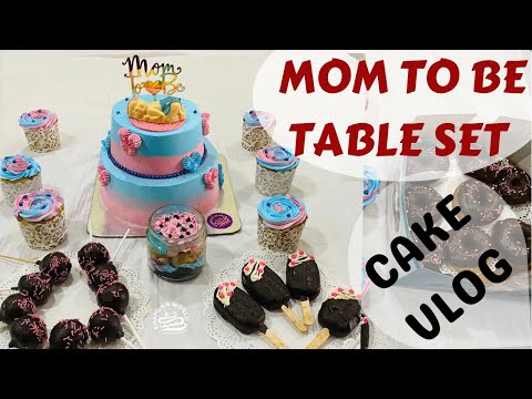 Cake vlog | Mom to be table set preparations | https://aourl.me/s/7651ekt