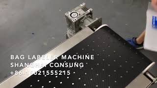 automatic labeling machine for stand up coffee pouch for USA customer