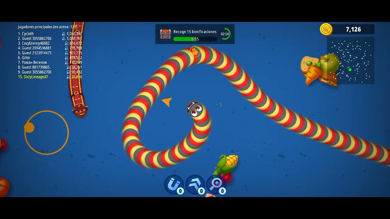 Llegaremos al top #1 con 1.000puntos? JUEGO DEL GUSANITO 🪱 #gusano #viral - YouTube