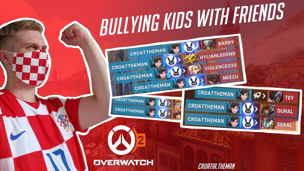 Bullying Kids in Overwatch 2 | Croatian D.Va & Friends | Overwatch 2